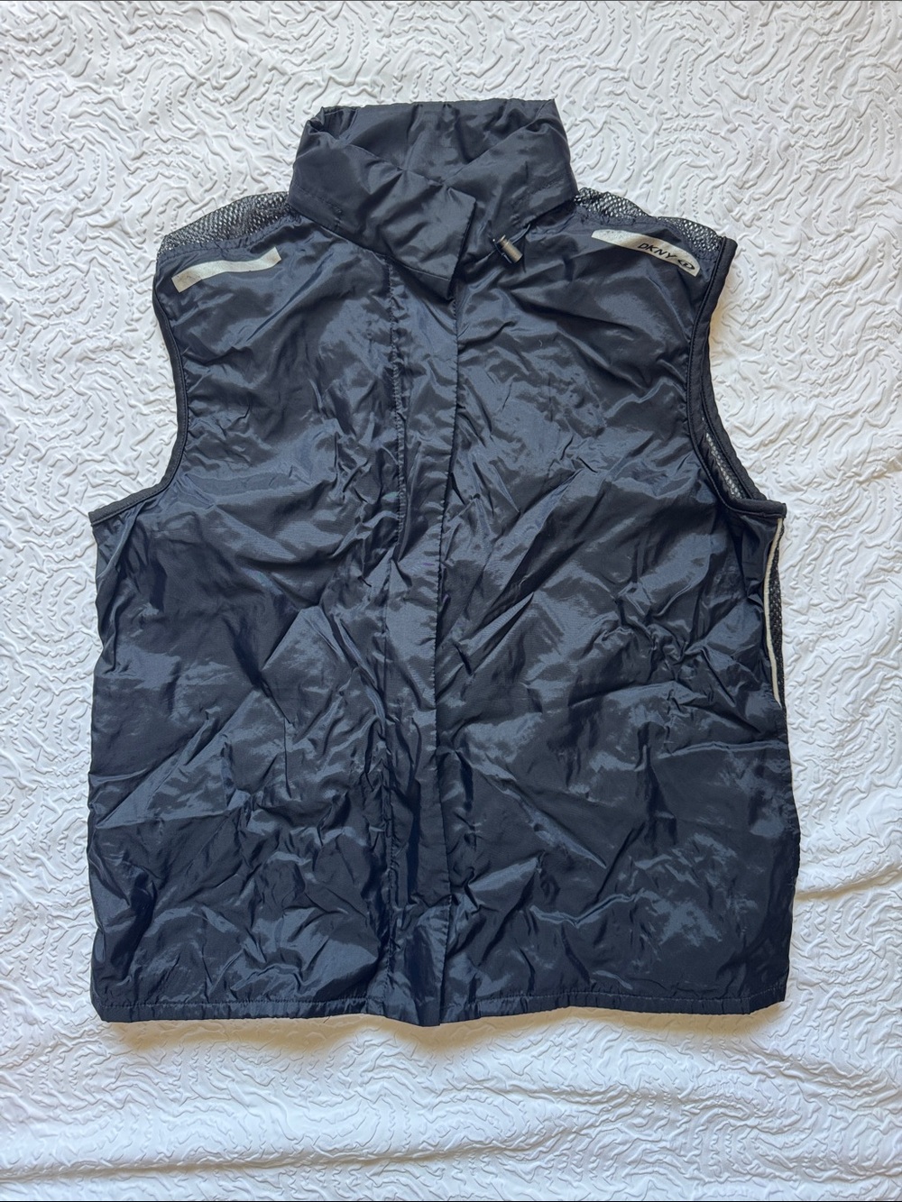 DKNY Woman's Dark Navy Active Mesh Vest